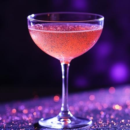 Signature Cocktail mit essbarem Glitter